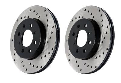 Stoptech 300ZX Direct Replacement Rotors - Rear Pair Drilled 128.42047 (90-96 NISSAN 300ZX)