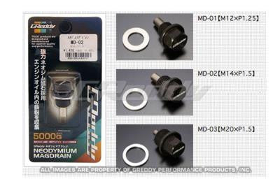 Greddy Magnetic Oil Drain Bolt Plug M12x1.25 13901301 (90-96