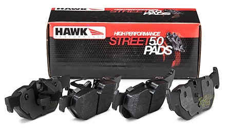 Hawk Performance High Performance Street 5.0 Brake Pads, Rear HB179B.630 (90-96 NISSAN 300ZX)